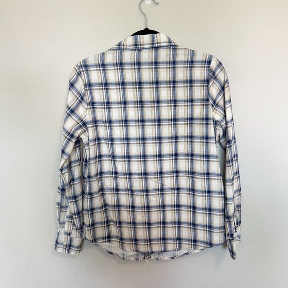 CP Shades Button Up Long Sleeve Blouse Size XS Color Blue White - Picture 6 of 6